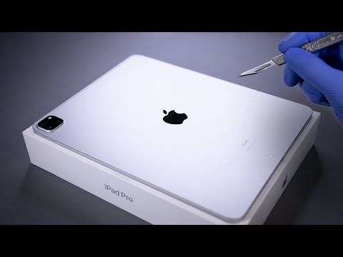 2021 iPad Pro 12.9'' With XDR Display Unboxing - ASMR