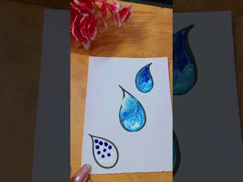 Satisfying water drop drawing😱#art #virslshorts #shortfeed #DMK ART'S ❤