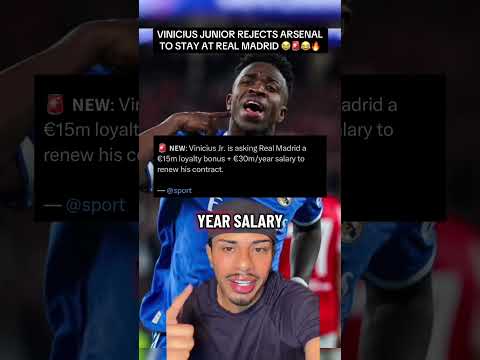 VINICIUS JUNIOR REJECTS ARSENAL TO STAY AT REAL MADRID 😭🚨😂🔥