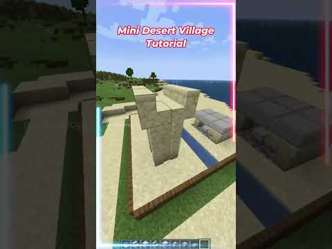 Extreem MCgamer - Minecraft: mini desert village tutorial #shorts