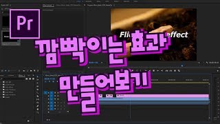프리미어프로 야매강좌 31강 깜빡이는 효과 만들기 fliker effect