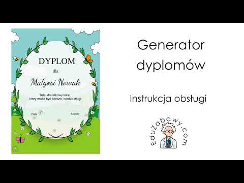 Darmowy generator dyplomów online: Szablony jesienne do pobrania i druku