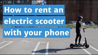 How to rent an electric scooter with your phone
