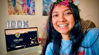 Finally 100k Subscribers Reaction 😍🥳I cried 🥺😭