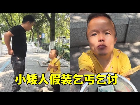 小矮人嚣张当乞丐，没想到大哥直接问问题，人一生什么是自己的！#搞笑 #原创 #看一遍笑一遍 #专治不开心