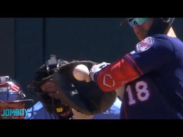 Twins rally by having two pitches hit the knob of their bat and be ruled hit by pitches, a breakdown