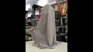 8058-20 Искусственный креп-шёлк цвет Лилово-серый 120 гр/м2, 150 см на YouTube 1