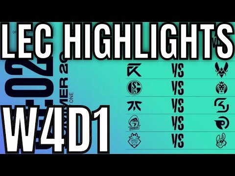 LEC Highlights ALL GAMES Week 4 Day 1 Summer 2020 League of Legends EULEC