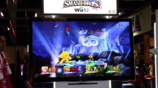 Super Smash Bros Wii U: Wily's Castle Match (PAX 2014 Gameplay)