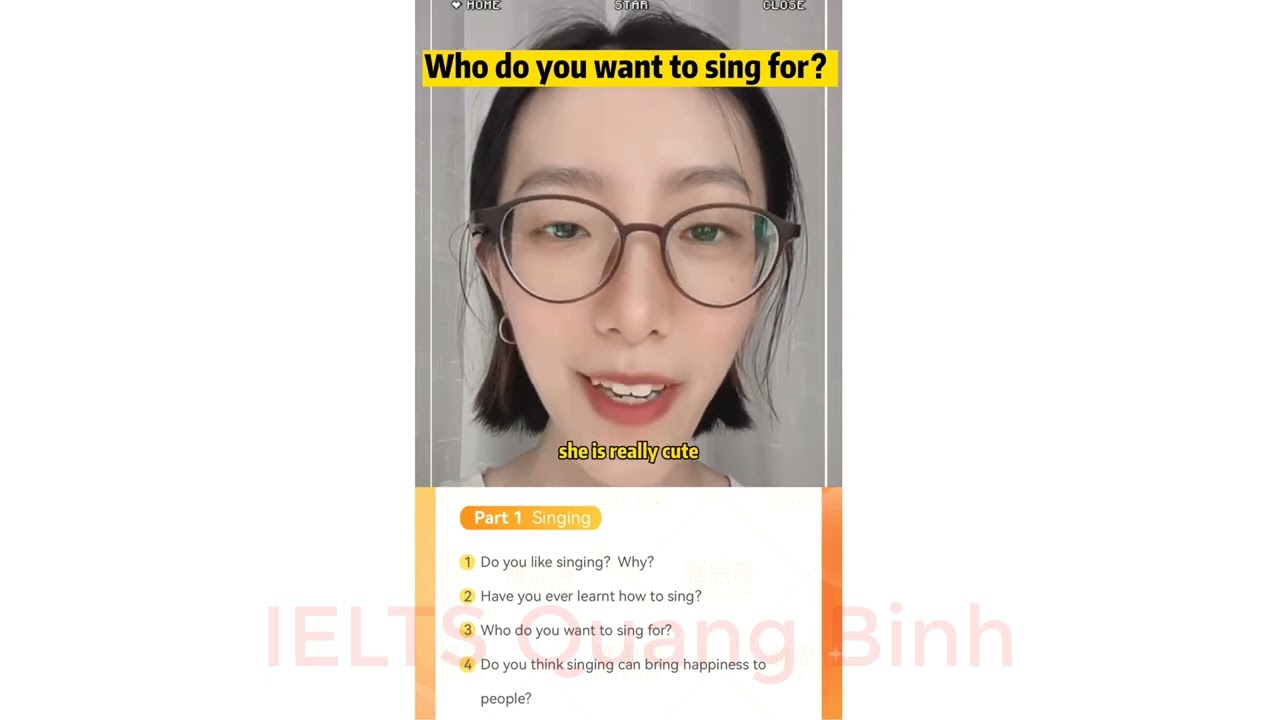 IELTS speaking Part 1 Topic Singing