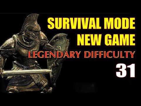 Skyrim SURVIVAL MODE Walkthrough Legendary #31 - Power Enchanting in Windhelm