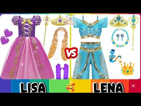 Lisa Vs Lena: Fun Collection Choice || Lisa Or Lena 🎀 #lisa #trending #lisaorlena #viralvideo