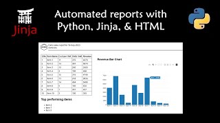 Download the video "Automated reports using python and jinja HTML templates"