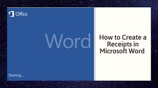 How to Create a Receipt in Microsoft Word