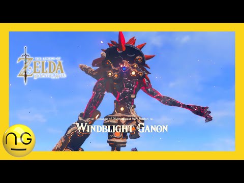 The EASIEST way to defeat Windblight Ganon  - Vah Medoh | Only 4 Hearts |  Walkthrough #zeldabotw