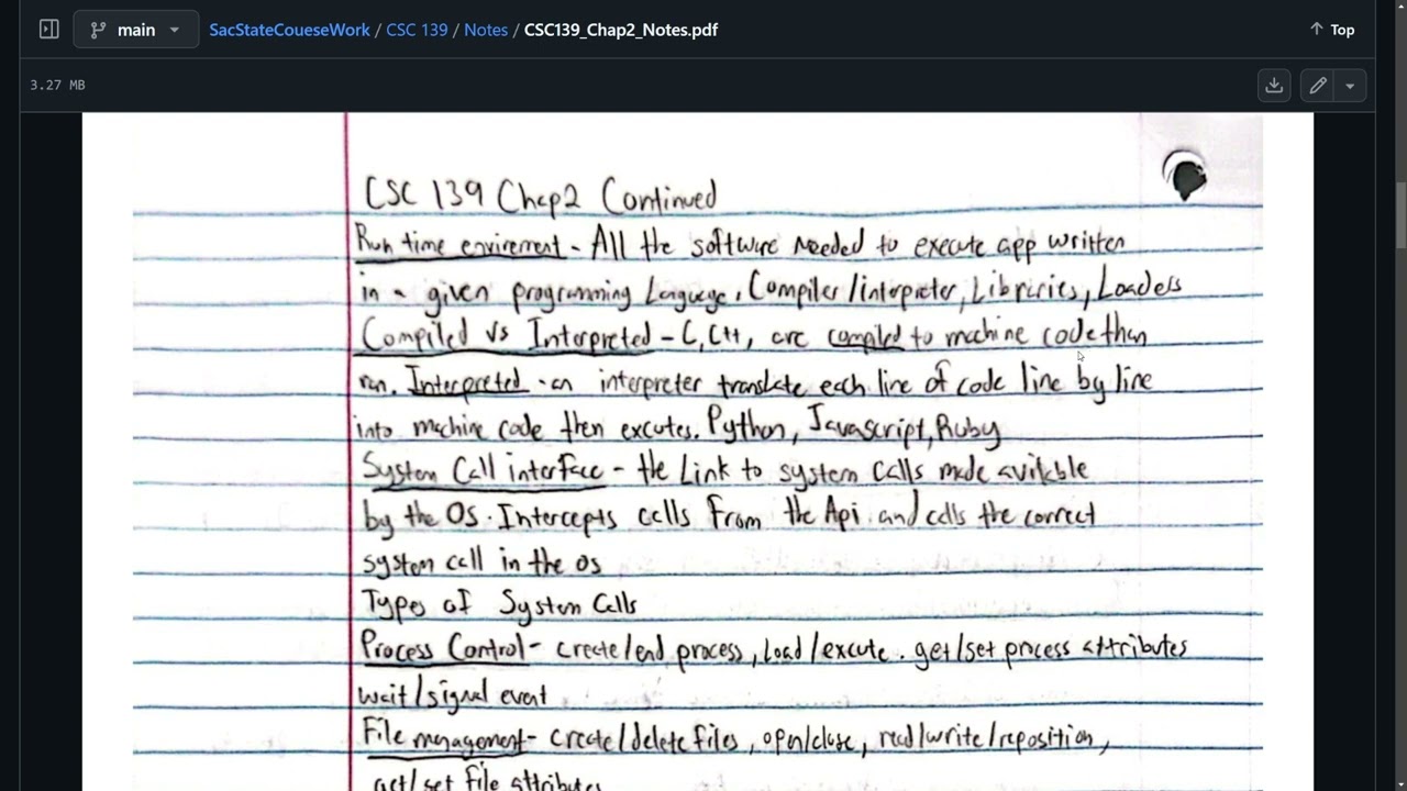 Intro to Operating Systems | Chapter 2 Overview & Key Concepts