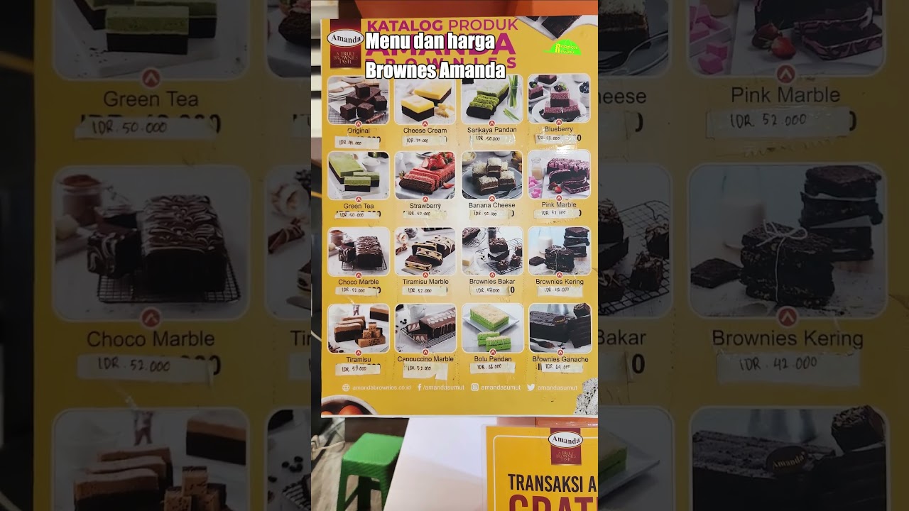 Menu Amanda Brownies #short #amanda #brownies #menu