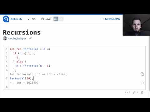 Learn ReasonML | 01-Basic data types | 05-Recursions