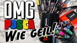 ICH BEMALE ALLES! - POSCA MARKER IM TEST | REVIEW & UNBOXING