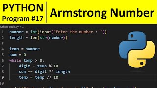 Download the video "Python Program #17 - Check Armstrong Number in Python"