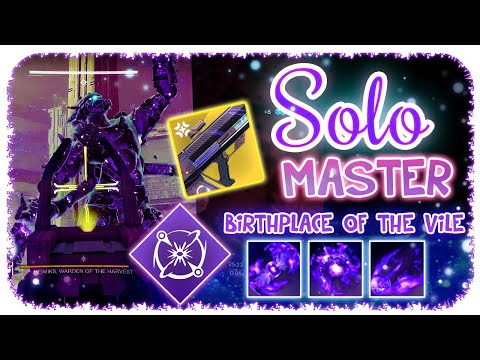 Solo 1580 Ordeal Master Nightfall Warlock - Birthplace Of The Vile - Destiny 2 With Graviton Lance