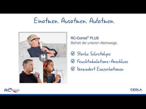 Schleimlösend, hustenlindernd, atmungserleichternd - RC-Cornet® PLUS - Atemtherapie mit OPEP