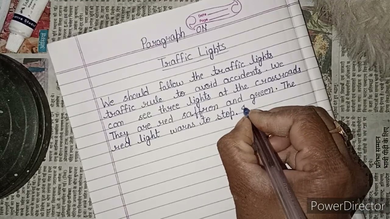 short paragraph on Traffic light || easy on traffic light