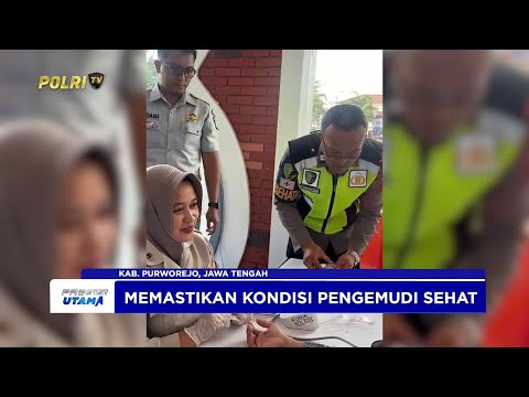 POLRES PURWOREJO GELAR AKSI SIMPATIK BERUPA PEMERIKSAAN KESEHATAN GRATIS