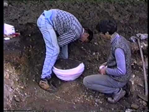 Archäologische Ausgrabung in Telfs, Emat, 16. 11. 1996