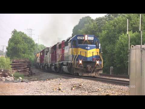 Blue and Gold SD40-2 roaring with three EMDs