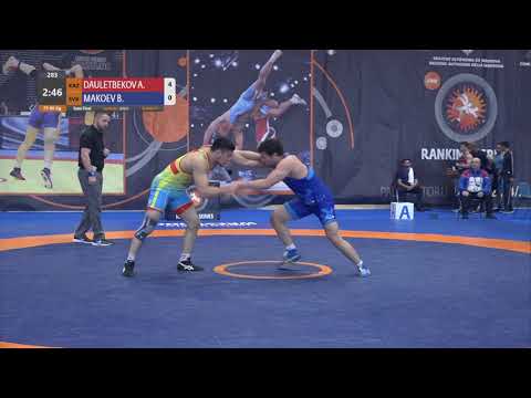 1/2 FS - 86 kg: A. DAULETBEKOV (KAZ) v. B. MAKOEV (SVK)