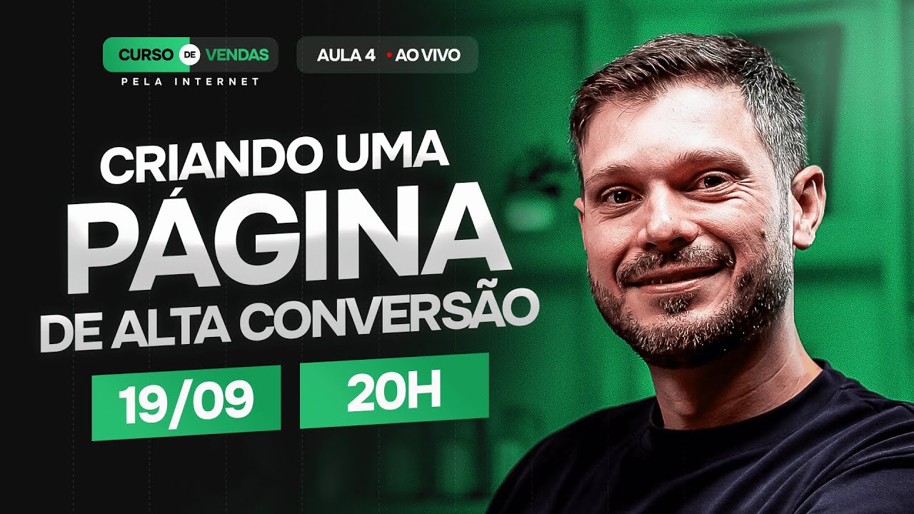 Aula #4 - Como criar uma landing page de alta conversão do zero | Curso de Vendas pela Internet