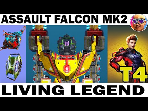 ASSAULT FALCON-T GLORY MK2 12 LVL + OVEDRIVE +ANTICOTROL WAR ROBOTS CORMAC 70 LVL T4 - LIVING LEGEND