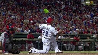 WS2011 Gm5: Beltre belts a homer from one knee