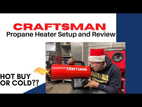 Craftsman 60,000 BTU Propane Heater Set Up And Review!!!