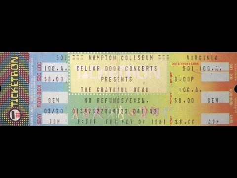 Grateful Dead - 5/1/81 - Hampton Coliseum - Hampton, VA - sbd