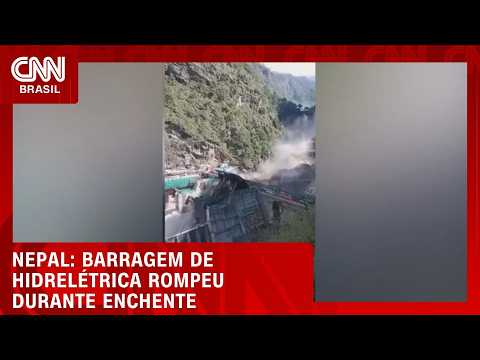 VÍDEO: Enxurrada destrói pontes e avança com nuvem de destroços no Nepal | LIVE CNN
