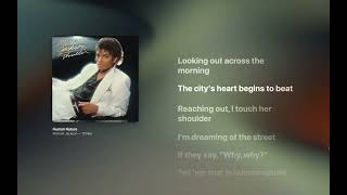 Michael Jackson - Human Nature (Lyrics)