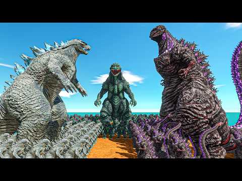Growing Godzilla 2014 vs Shin Godzilla vs Godzilla 2000 - ARBS