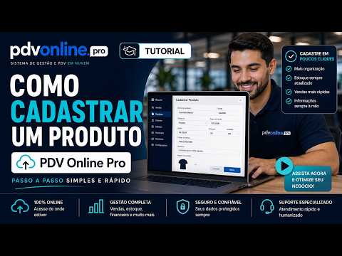 Miniatura do video de cadastro de produto