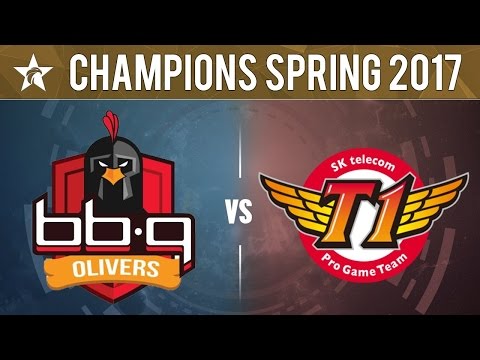 Highlights: LCK Spring 2017 - BBQ vs SKT - Full Series *Peanut Baron Steal*