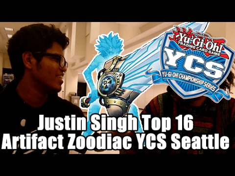 Top 16 Justin Singh Artifact Zoodiac YCS Seattle 2017 Deck Profile