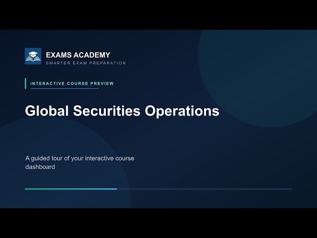 Preview of CISI Global Securities Operations