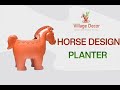 Village Decor Handmade Terracotta Horse Shape Planter Indoor Outdoor