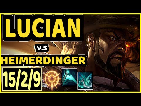 HOLYPHOENIX (LUCIAN) vs HEIMERDINGER - 15/2/9 KDA BOTTOM ADC GAMEPLAY - EUW Ranked GRANDMASTER