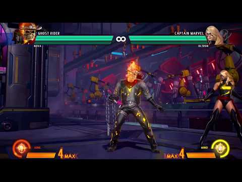MVCI Nova & Ghost Rider 75 hits team combo.