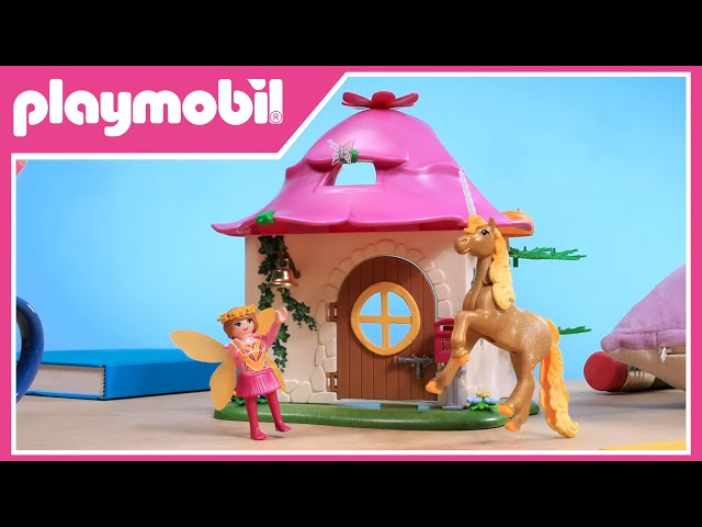 Vídeo relacionado con PLAYMOBIL | Magic Unicorns | Casa de Hadas con Unicornio Dorado y establo | con Guirnalda Luminosa para Noches mágicas | Juguete Creativo para niños a Partir de 4 años | 71838