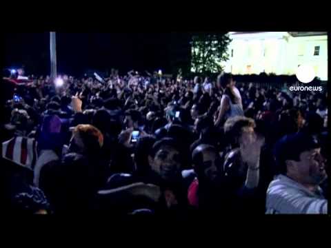 Crowds celebrate Bin Laden's death