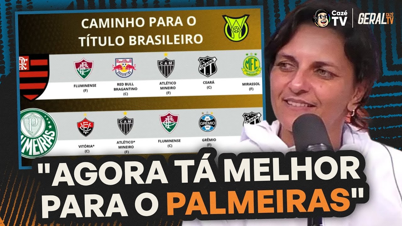 QUEM TEM O CAMINHO MAIS FÁCIL ATÉ O TÍTULO DO BRASILEIRÃO? FLAMENGO OU PALMEIRAS? | GERAL CAZÉTV