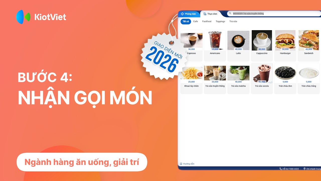 Nhận gọi món